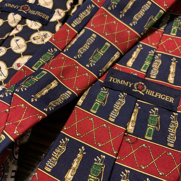 Silk Golf Theme Motif Tommy Hilfiger USA ties - Picture 9 of 15